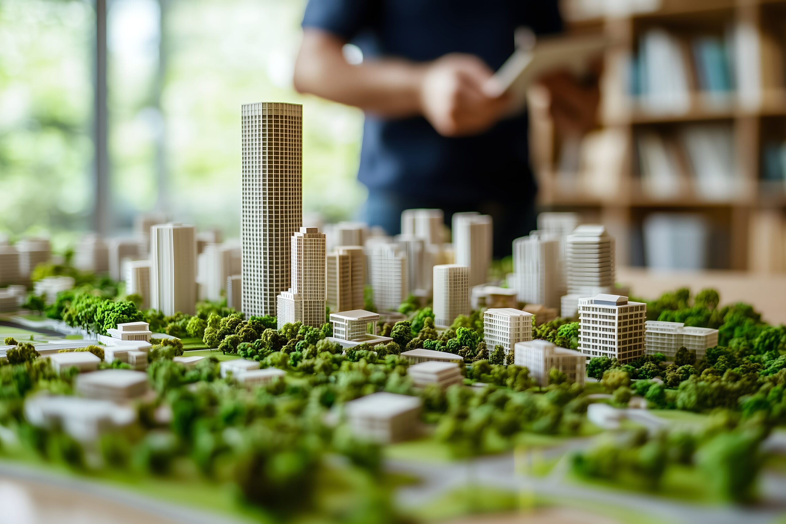green urban city